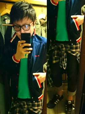 「ＧＷ」｜「アイテム（ジャージ）」を使った、HARU( ・ε・)さん（メンズ・172cm）の春コーディネート