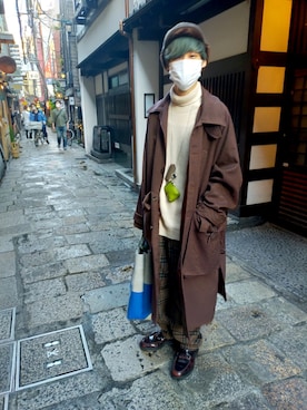「JOURNAL STANDARD（ジャーナルスタンダード）のアイテム（帽子）」を使った、ヨッシーさん（メンズ・168cm）の秋コーディネート