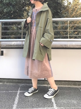 「MILKFED.（ミルクフェド）のアイテム（その他アウター）」を使った、杉本  奈々子さん（レディース・155cm）の夏コーディネート
