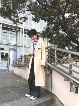 「CONVERSE（コンバース）の【CONVERSE】コンバース WOMENS ALLSTAR OX ウィメンズ オールスター ローカット（スニーカー）」を使った、杉本  奈々子さん（レディース・155cm）の冬コーディネート