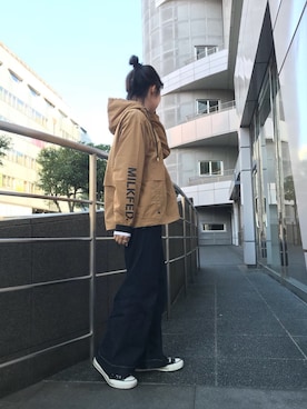 「CONVERSE（コンバース）の【CONVERSE】コンバース WOMENS ALLSTAR OX ウィメンズ オールスター ローカット（スニーカー）」を使った、杉本  奈々子さん（レディース・155cm）の春コーディネート