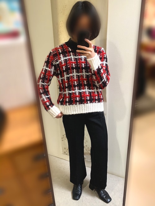 AKIRA NAKA チェック柄 クロップドジャケット AKIRA NAKA チェック柄 クロップドジャケット