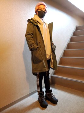 モッズコートを使った ニット帽 のレディース人気ファッションコーディネート Wear