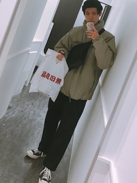 「平成最後のWEARISTAセンバツ」｜「アイテム（ダウンジャケット/コート）」を使った、悠さん（メンズ・172cm）の春コーディネート