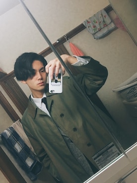 「アイテム（フォーマルスーツ/小物）」を使った、悠さん（メンズ・172cm・20代）の冬コーディネート