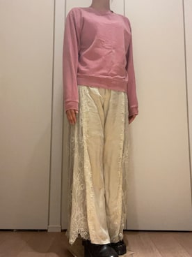 「NINE（ナイン）のアイテム（パンツ）」を使った、akaneさん（レディース・157cm）の春コーディネート