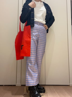 「DEPT（デプト）のアイテム（バッグ）」を使った、akaneさん（レディース・157cm）の春コーディネート