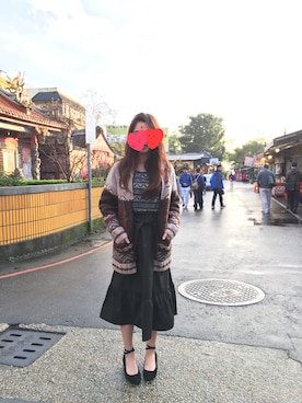 「Roots Canadaのアイテム（ジャケット/アウター）」を使った、怪淇さん（レディース・155cm）の春コーディネート