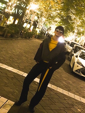 「TOMMY HILFIGER（トミーヒルフィガー）のアイテム（ブルゾン）」を使った、taroさん（メンズ・181cm）の冬コーディネート