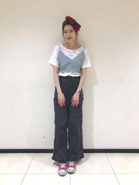 Kawasumi  Tomomiさんの「裾ゴムTee」を使ったコーディネート