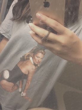 「MARC JACOBS（マークジェイコブス）のアイテム（Tシャツ/カットソー）」を使った、nonさん（レディース・154cm）の春コーディネート