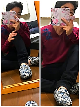 「semantic design（セマンティックデザイン）のアイテム（ローファー）」を使った、TAKAHIROさん（メンズ・167cm）の秋コーディネート