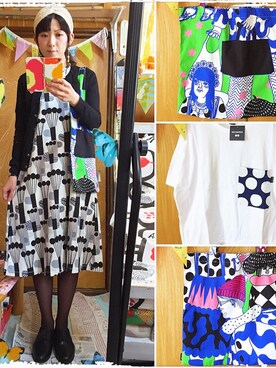 Marimekkoグラフィックワンピース 半袖 を使った人気ファッションコーディネート Wear