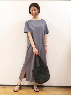 「qualite（カリテ）のアイテム（ワンピース）」を使った、miyoさん（レディース・164cm）の春コーディネート