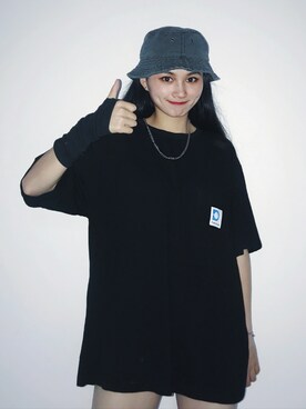 「FREEDOM（フリーダム）のアイテム」を使った、邋遢小叽さん（レディース・160cm）の夏コーディネート