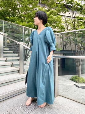 Omekashi オメカシ のワンピース グリーン系 を使った人気ファッションコーディネート Wear
