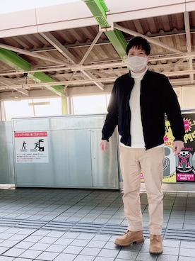 「L.H.P（エルエイチピー）のアイテム（ジャケット/アウター）」を使った、宮市 浩人さん（メンズ・167cm）の冬コーディネート