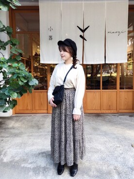 「Discoat」｜「アイテム（ブーティ）」を使った、蝉Semiさん（レディース・153cm）の冬コーディネート