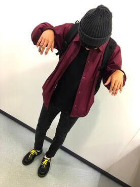 「wearhalloween2017」｜「アイテム（ニットキャップ/ビーニー）」を使った、な お やさん（メンズ・171cm）の秋コーディネート