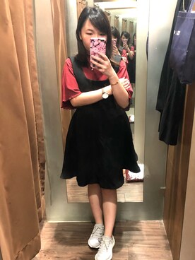 「Supreme.La.La.（シュープリームララ）のアイテム（ワンピース/ドレス）」を使った、Katrina さん（レディース・155cm）の秋コーディネート