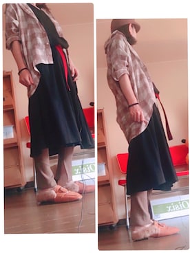 「レギンスコーデ」｜「アイテム（帽子）」を使った、keroyonさん（レディース・157cm）の秋コーディネート