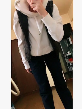 「UNIQLOコーデ」｜「アイテム（ダウンベスト）」を使った、keroyonさん（レディース・157cm）の秋コーディネート