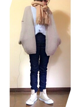 「アイラブCONVERSE」｜keroyonさん（レディース・157cm）の秋コーディネート