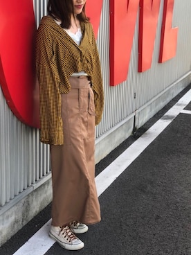 「BONbazaar（ボンバザール）のアイテム」を使った、あやみさん（レディース・155cm）の秋コーディネート