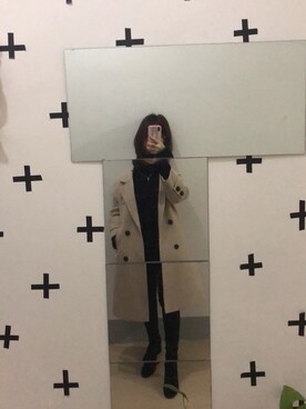 「TWINS（ツインズ）のアイテム」を使った、Miaa酱さん（レディース・147cm）の冬コーディネート