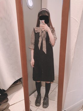 「WEGO（ウィゴー）のアイテム（カチューシャ、ベージュ系）」を使った、🍵さん（レディース・153cm）の夏コーディネート