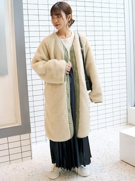 「alpha」｜「アイテム（その他アウター）」を使った、chiharuさん（レディース・158cm）の秋コーディネート