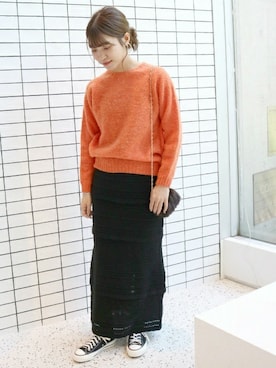 「スローブイエナ」｜「アイテム（財布/小物）」を使った、chiharuさん（レディース・158cm）の冬コーディネート
