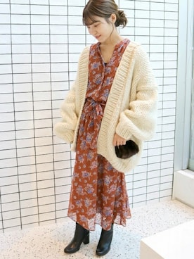 「スローブイエナ」｜「アイテム（財布/小物）」を使った、chiharuさん（レディース・158cm）の冬コーディネート