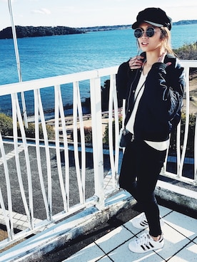 「SLY（スライ）のアイテム（キャスケット）」を使った、ｋａｎａさん（レディース・166cm）の冬コーディネート