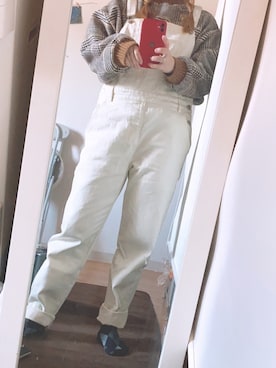 「SpRay（スプレイ）のアイテム（オールインワン・サロペット）」を使った、まぁーちゃむ。さん（レディース・150cm）の冬コーディネート
