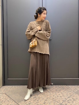 「BEAUTY&YOUTH UNITED ARROWS（ビューティーアンドユースユナイテッドアローズ）のアイテム（ブーツ）」を使った、miyamotoさん（レディース・164cm）の秋コーディネート