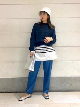 「MONKEY TIME（モンキータイム）のアイテム」を使った、miyamotoさん（レディース・164cm）の冬コーディネート