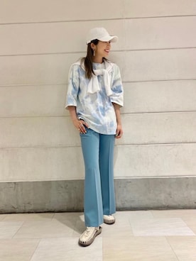 「united arrows」｜「アイテム（キャップ）」を使った、miyamotoさん（レディース・164cm）の春コーディネート