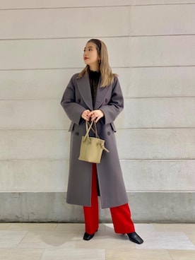 「RECOMMEND  ITEM STYLING」｜「アイテム（その他アウター）」を使った、miyamotoさん（レディース・164cm）の冬コーディネート