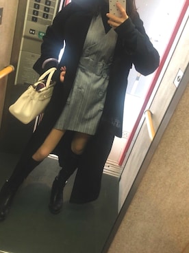 「HOTPING（ホッピン）のアイテム（ジャケット/アウター）」を使った、みつさん（レディース・158cm）の春コーディネート