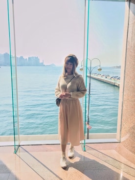 「chanel」｜「アイテム（ハンチング/ベレー帽）」を使った、Claudia❄️さん（レディース・165cm）の冬コーディネート