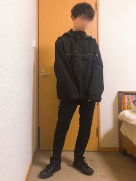 「GU（ジーユー）の（GU）スキニーフィットジーンズ（MEN ⁄ ジーンズ）」を使った、natoさん（メンズ・159cm）の春コーディネート