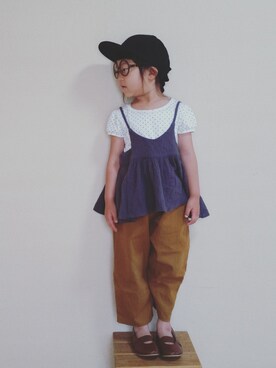 「アイテム（キャミソール）」を使った、kopaさん（キッズ・100cm）の夏コーディネート