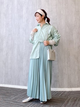 「ニコアンド」｜「アイテム（パンプス）」を使った、しぶりかさん（レディース・157cm）の春コーディネート