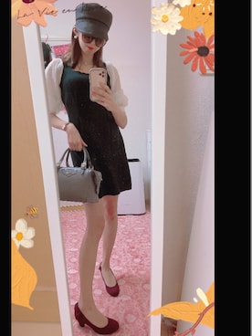 「& chouette（アンドシュエット）のアイテム（ハンドバッグ）」を使った、AMIさん（レディース・163cm）の春コーディネート