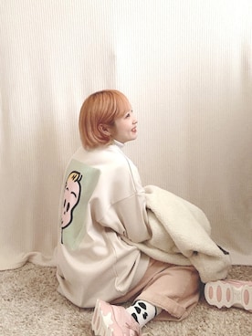 「UNIQLO（ユニクロ）のエクストラファインメリノリブタートルネックセーター（長袖）（ニット/セーター）」を使った、enaさん（レディース・155cm）の冬コーディネート