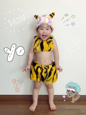 「節分」｜「アイテム（その他）」を使った、虹たん☆さん（キッズ・90cm）の冬コーディネート