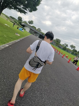 「アイテム（カーゴパンツ、イエロー系）」を使った、Alex-チョウさん（メンズ・166cm）の秋コーディネート