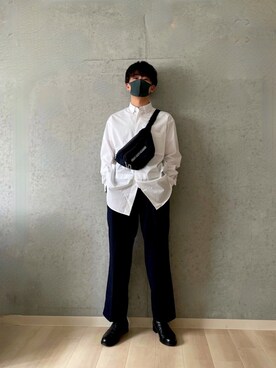 「EDIFICE（エディフィス）のアイテム（バッグ）」を使った、KeNtaさん（メンズ・170cm）の春コーディネート