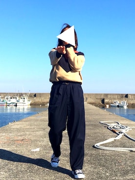 「青空」｜ayaneさん（レディース・155cm）の秋コーディネート